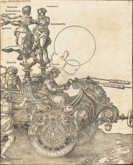 Albrecht Dürer, ‘The Triumphal Chariot of Maximilian I (The Great Triumphal Car) [plate 2 of 8]’, 1522