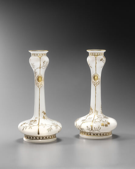 Baccarat, ‘Pair of “Chrysanthemum” Crystal Vases ’, ca. 1890