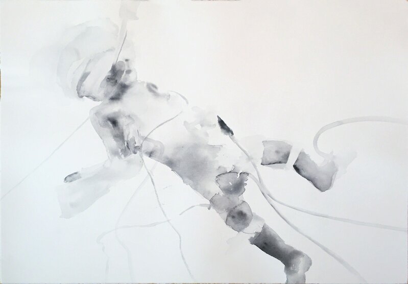 Andrea Frank, ‘Who by Fire (Preemie #7)’, 2002, Drawing, Collage or other Work on Paper, Watercolor on paper, Ethan Cohen Gallery
