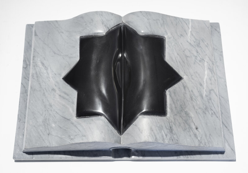 Aidan Salakhova, ‘Without words (Book series)’, 2020, Sculpture, Grey Bardiglio marble and black Belgium marble (star), Gazelli Art House