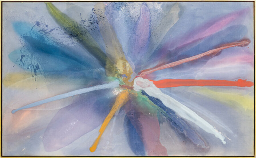 Forever Hope - contemporary, gestural abstract, acrylic on canvas