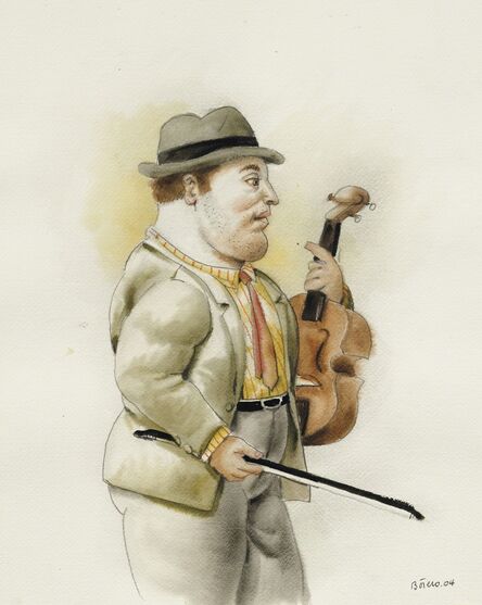 Fernando Botero, ‘Violinista’, 2004