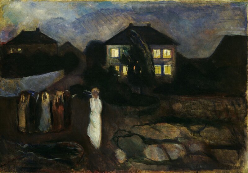 Edvard Munch, ‘The Storm’, 1893, Painting, Oil on canvas, Museo Thyssen-Bornemisza