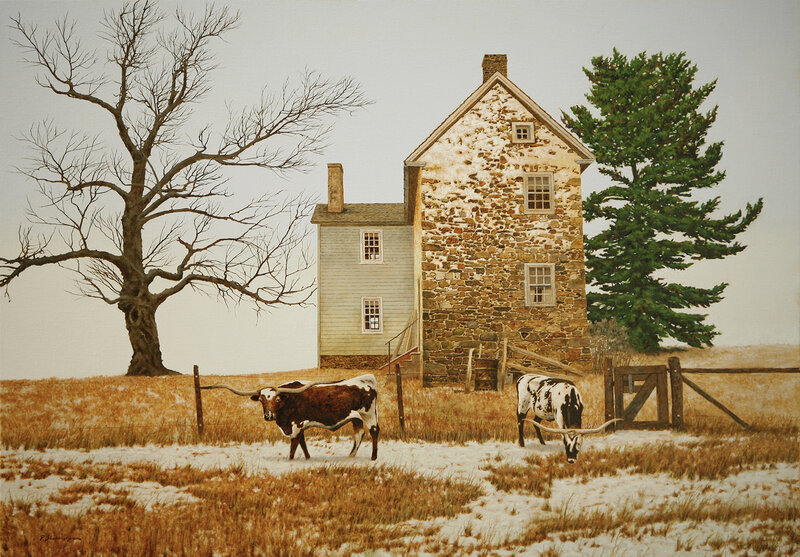 Peter Sculthorpe, ‘The Longhorns’, 2020, Painting, Oil on linen, Somerville Manning Gallery