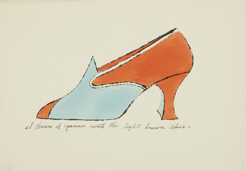 Andy Warhol, ‘A la recherche du shoe perdu (F. & S. IV.69 - 73, 75 - 81, 83, 85)’, Print, Thirteen handcolored offset lithographs from the portfolio of 16, accompanied by the original paper folder, also with handcolored offset lithograph, Sotheby's