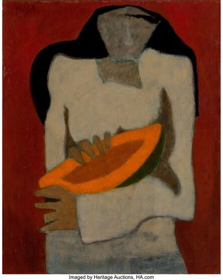 Tilsa Tsuchiya, ‘Mujer con papaya’, circa 1957-59