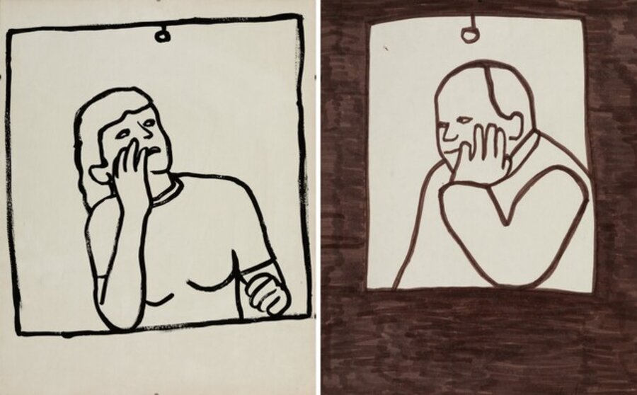 Window Study (diptych)