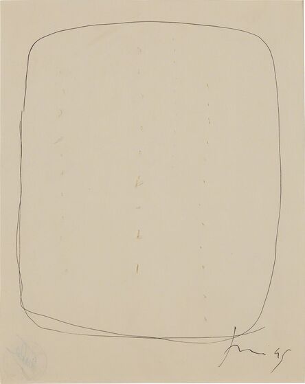 Lucio Fontana, ‘Concetto spaziale’, 1949