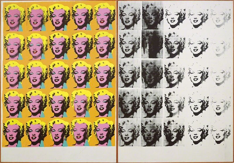 Andy Warhol, ‘Marilyn Diptych’, 1962, Painting, Acrylic, silkscreen ink, and graphite on linen -two panels., Whitney Museum of American Art
