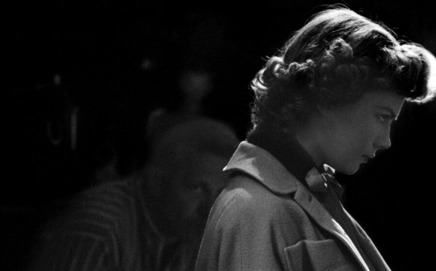 Natalie Wood during Rebel Without A Cause under the watchful eye of director Nicholas Ra