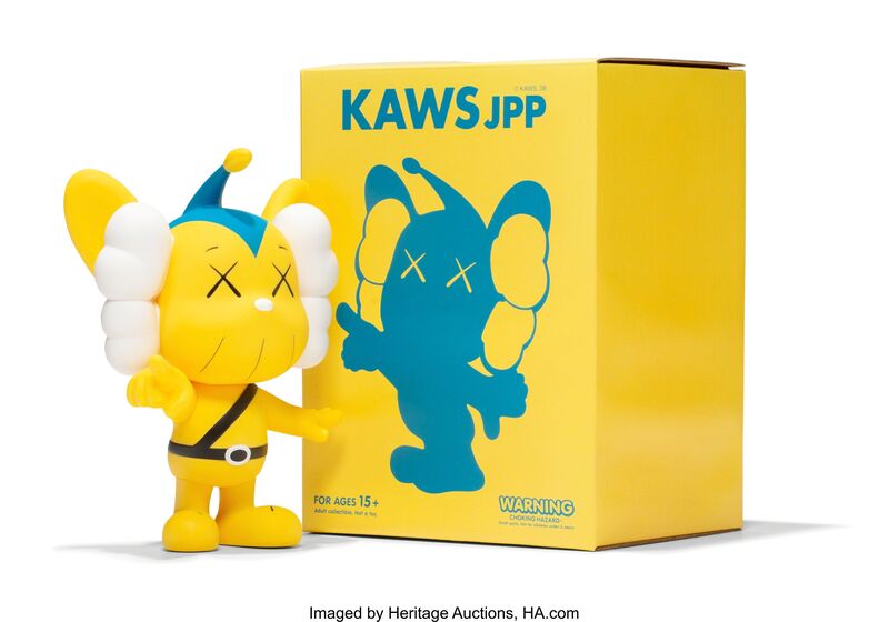 KAWS, ‘JPP (Yellow)’, 2008, Sculpture, Painted cast vinyl, Heritage Auctions