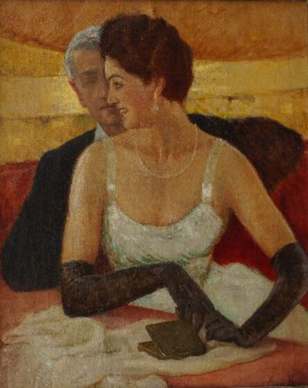 Eugene Huc, ‘Portrait of an elegant couple’