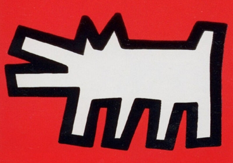 Keith Haring, ‘Barking Dog from Icons’, 1990, Print, Silkscreen with embossing, Vertu Fine Art