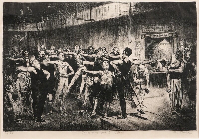 George Bellows, ‘Business Men's Class’, 1916, Print, Lithograph on paper, Skinner
