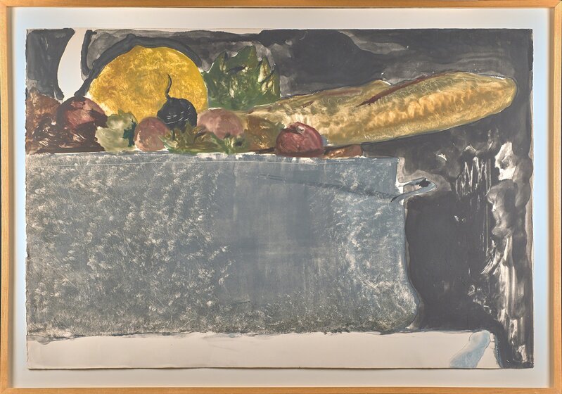 Julio Larraz, ‘Still Life’, ca. 1980, Print, Monotype in colors in Arches (framed), Rago/Wright/LAMA/Toomey & Co.