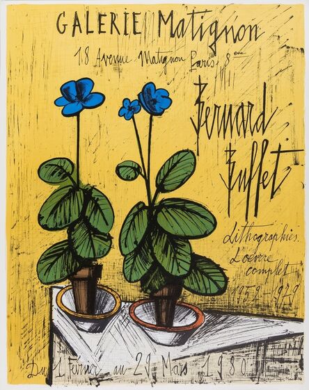 Bernard Buffet, ‘Affiche pour Galerie Matignon’, 1980