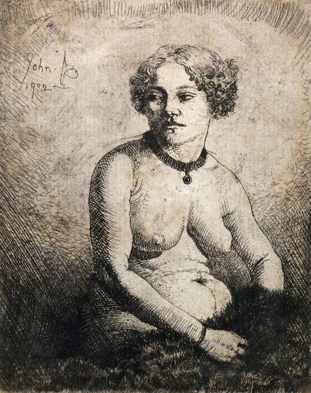 Augustus John, ‘La Gravida (Campbell Dodgson 100)’, 1902