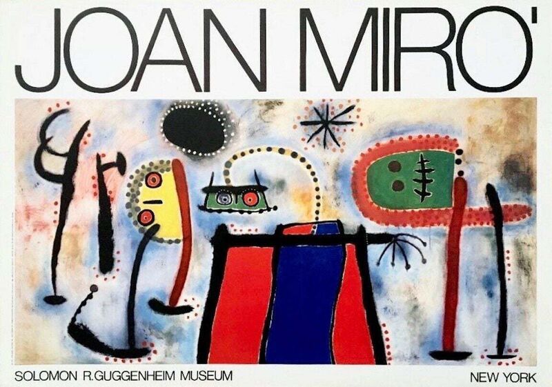 Joan Miró, ‘Guggenheim Museum 1966 Exhibition Poster’, 1966, Posters, Offset lithograph on premium paper, Art Commerce