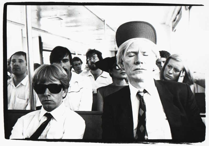 Bob Colacello, ‘Andy Warhol with Rupert Smith, His Silkscreen Printer, on a Ferry to Fire Island 1979’, 1979, Photography, Boca Raton Museum of Art