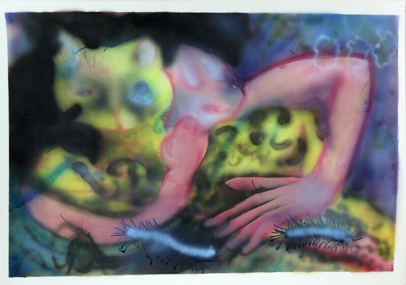 Constanza Giuliani, ‘Untitled ("El corazón de un mundo" series)’, 2016, Painting, Airbrush on paper, PIEDRAS