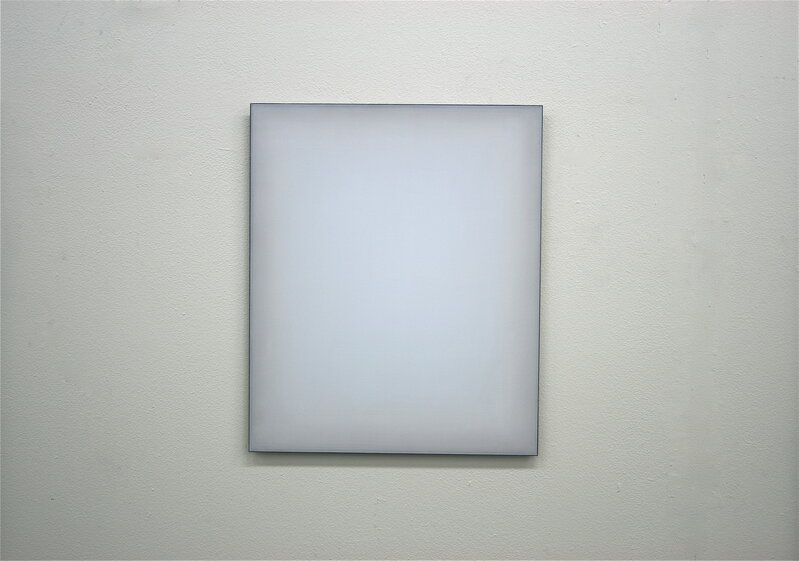 Per Kesselmar, ‘Shine blue small a3’, 2020, Painting, Oil on aluminium, ELASTIC Gallery
