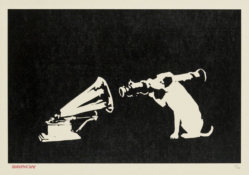 Banksy, ‘HMV’, 2004, Print, Screenprint in black, Forum Auctions