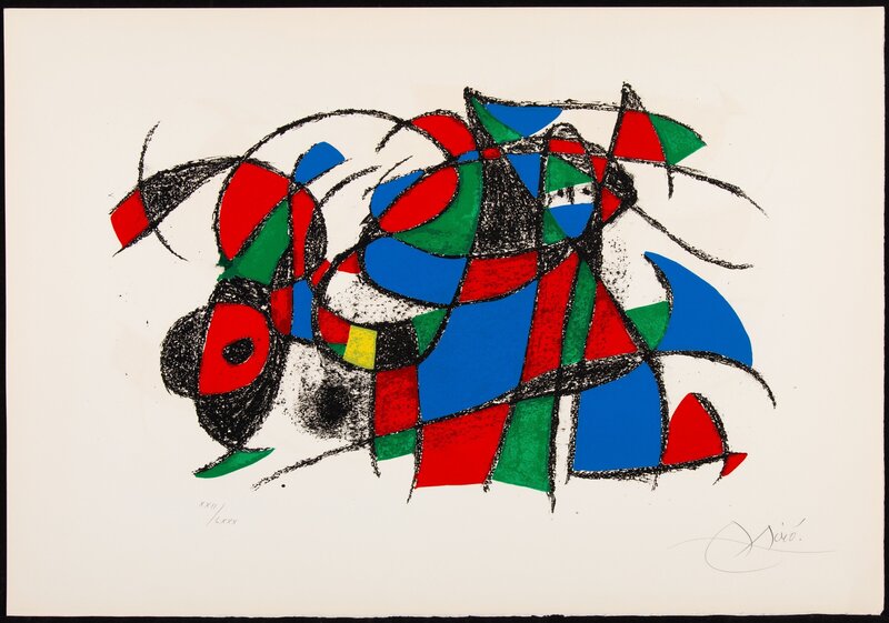 Joan Miró, ‘Plate IV, from Joan Miro Lithographe II’, 1975, Print, Lithograph in colors on Arches paper, Heritage Auctions