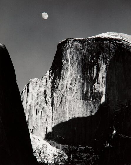 Ansel Adams, ‘Moon and Half Dome, Yosemite National Park, California’, 1960