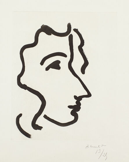 Henri Matisse, ‘Nadia au profil aigu (Nadia in Profile) (D. 810)’, 1948