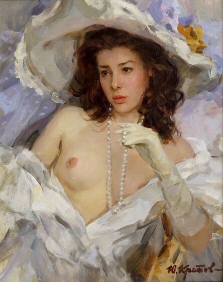 Yuri Krotov, ‘Portrait of a draped female nude half-length’