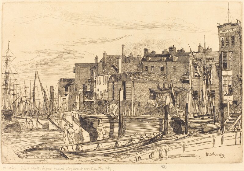 ‘Thames Police’, 1859, Print, Etching and drypoint, National Gallery of Art, Washington, D.C.