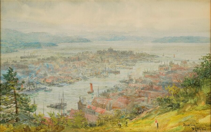 Bergen, Norway - Ships in The Harbor