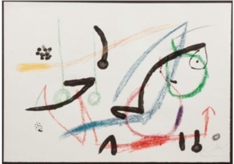 Joan Miró, ‘MARAVILLAS CON VARIACIONES ACROSTICAS EN EL JARDIN DE MIRO, PLATE VII’, 1975, Print, Paper, Alessandro Berni Gallery