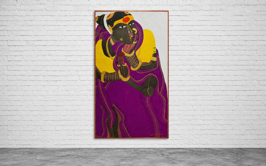 Telangana Woman - Purple Saree