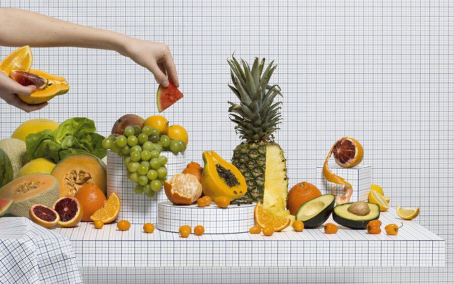 Still Life of Fruits with Taker
