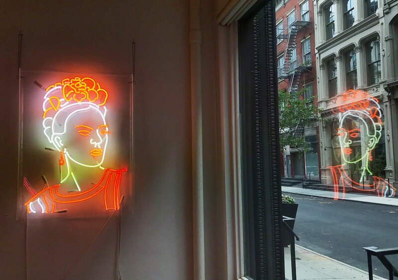 Indira Cesarine, ‘Frida’, 2018, Sculpture, Glass, Neon Sculpture mounted on plexiglass with Electrical Transformer, The Untitled Space