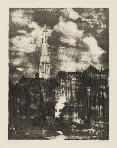 Emil Nolde, ‘Hamburg, Church of St. Catherine’, 1910