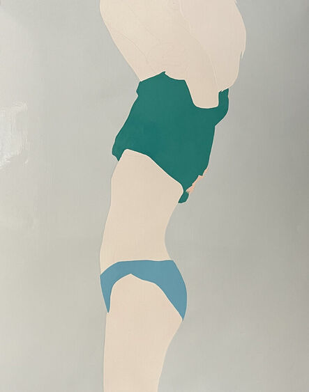 Natasha Law, ‘Profile on Blue with Green Detail ’, 2022