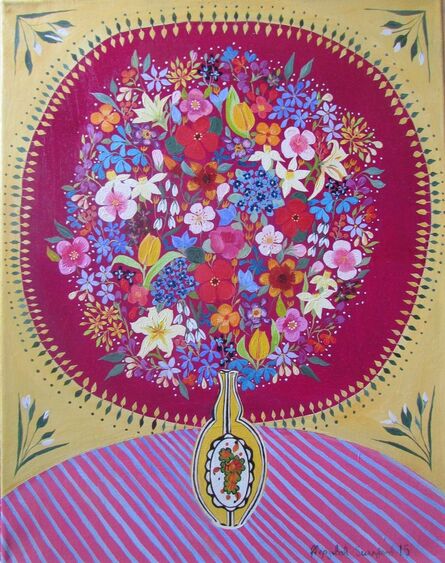 Hepzibah Swinford, ‘Flowers in an Art Deco Vase’, 2015