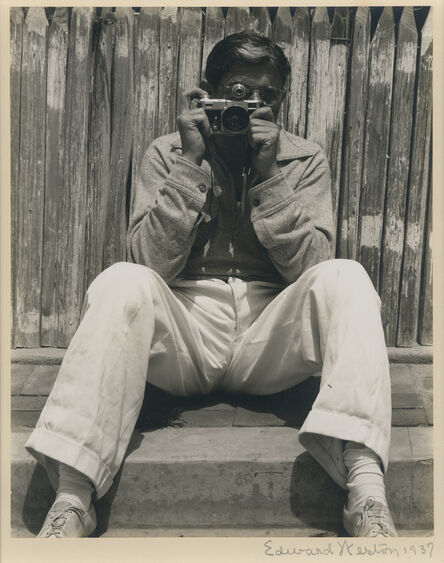 Edward Weston, ‘Ted Cook with Contax, Laguna Beach’, 1937