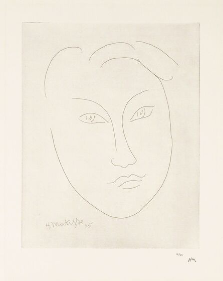 Henri Matisse, ‘MASQUE DE JEUNE GARÇON (Mask of a Young Boy)’, 1945