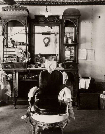 Wright Morris, ‘Barbershop, Weeping Water, Nebraska’, 1947