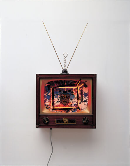 Nam June Paik, ‘Neon TV - Buttons’, 1990
