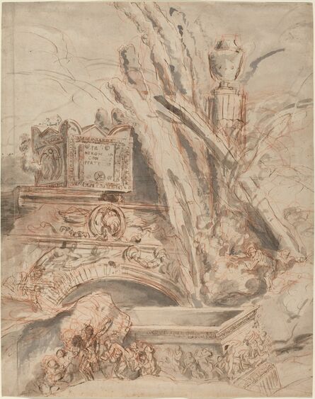Giovanni Battista Piranesi, ‘Grottesco with the Tomb of Nero’, 1747