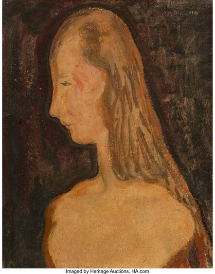 Alfred H. Maurer, ‘Woman in profile’