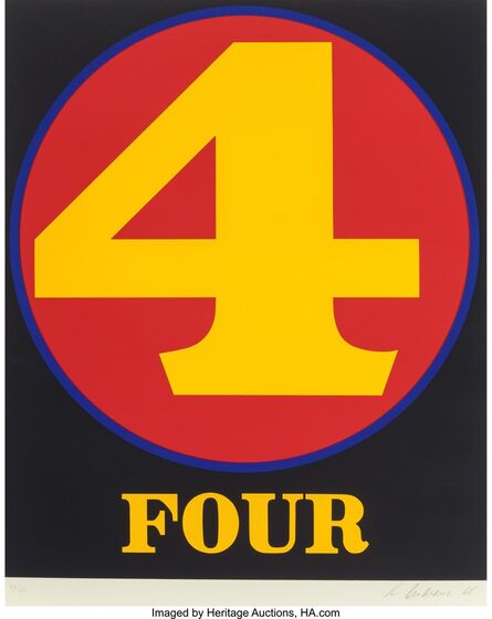 Robert Indiana, ‘Four (from Numbers)’, 1968