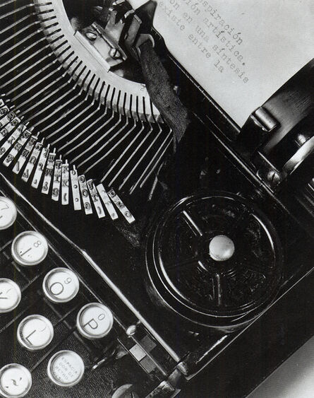 Tina Modotti, ‘Mella's Typewriter or La Técnica (’, 1928