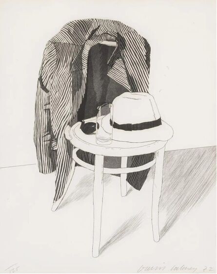 David Hockney, ‘Panama Hat On A Chair With Jacket’, 1972