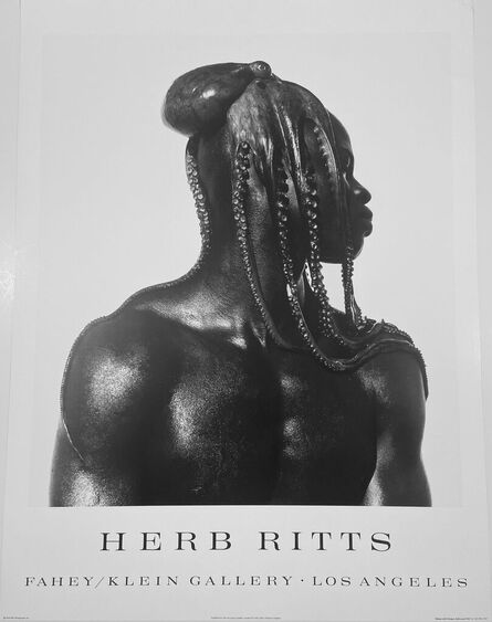 Herb Ritts, ‘"Djimon with Octopus, Hollywood 1989 Herb Ritts Black and White Photographic Poster, FREE DOMESTIC SHIPPING’, 1989