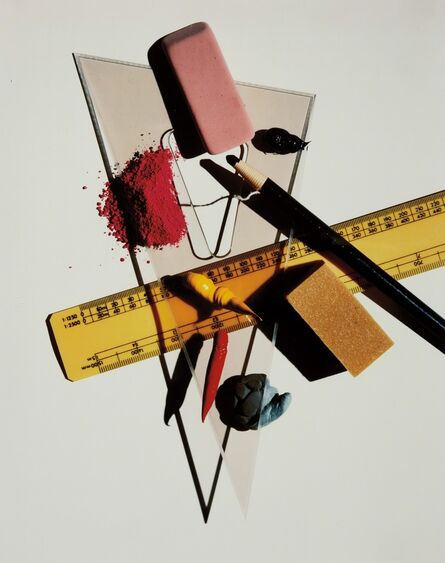Irving Penn, ‘Still Life with Triangle and Red Eraser, New York’, January 23-1985